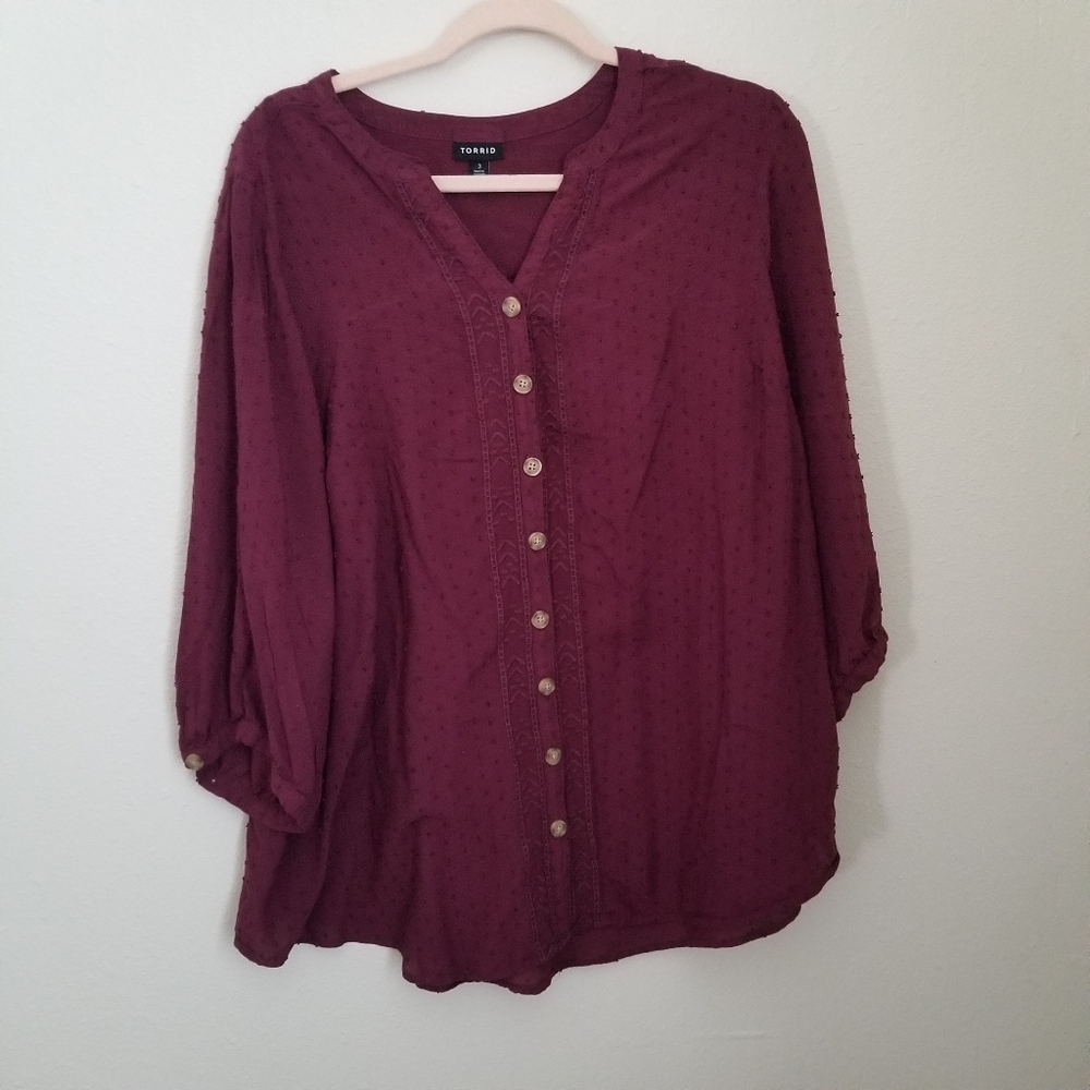 Torrid women's Blouse Size 3XL